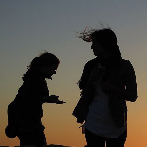 Pomeriggio di dicembre a Kish Era un bel tramonto